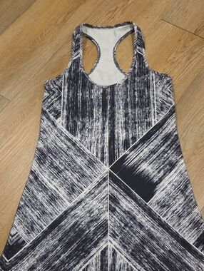 lululemon athletica Black and White Racerback Tank
